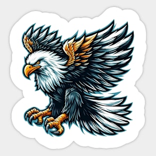 Majestic Bald Eagle Sticker